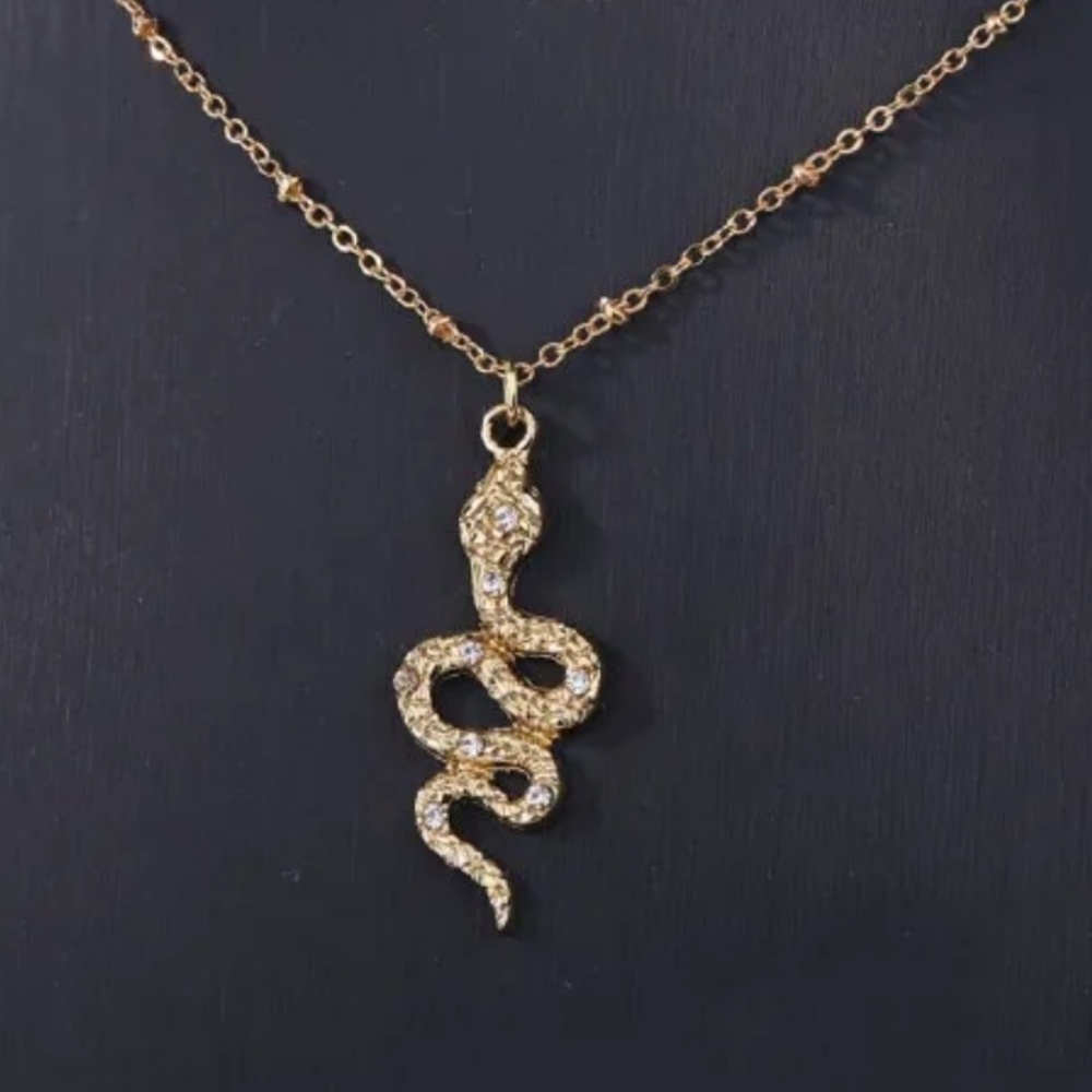 Designer snake necklace